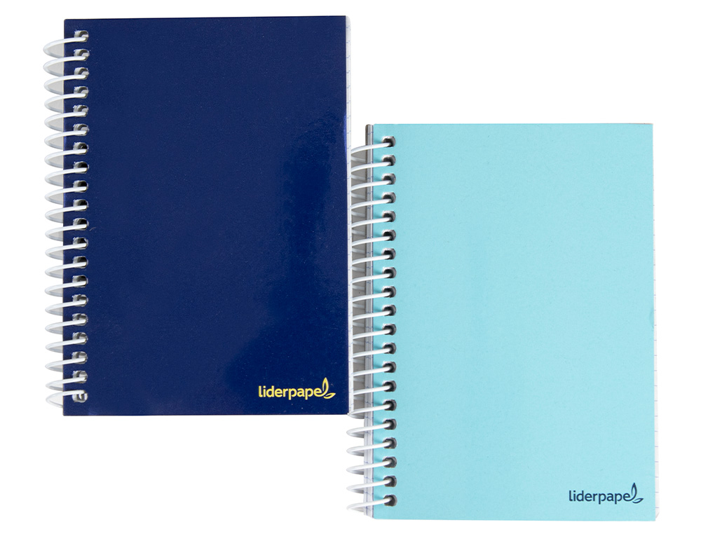 CUADERNO ESPIRAL LIDERPAPEL BOLSILLO DIECISEAVO SMART TAPA BLANDA 80H 60GR CUADRO 4MM COLORES SURTIDOS
