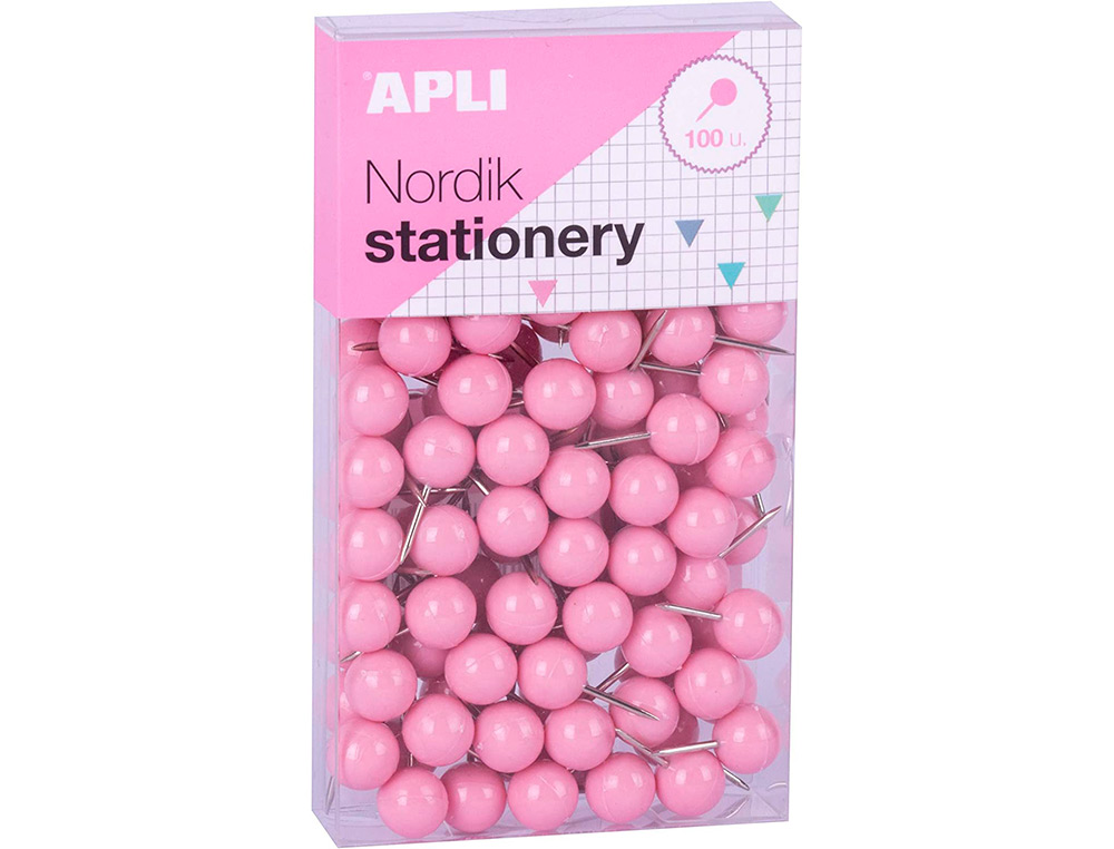 AGUJA SEALIZADORA APLI REDONDA NORDIK 9 X 20 MM COLOR PASTEL SURTIDOS CAJA DE 100 UNIDADES