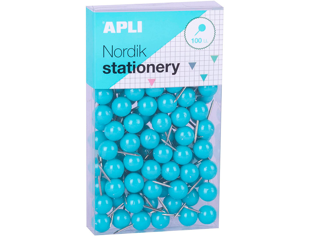 AGUJA SEALIZADORA APLI REDONDA NORDIK 9 X 20 MM COLOR PASTEL SURTIDOS CAJA DE 100 UNIDADES