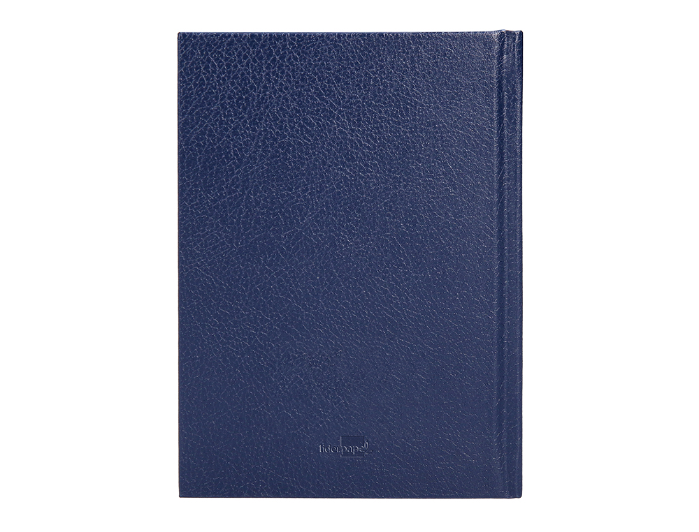 AGENDA ENCUADERNADA LIDERPAPEL CORFU 15X21 CM 2024 DIA PAGINA COLOR AZUL PAPEL 60 GR