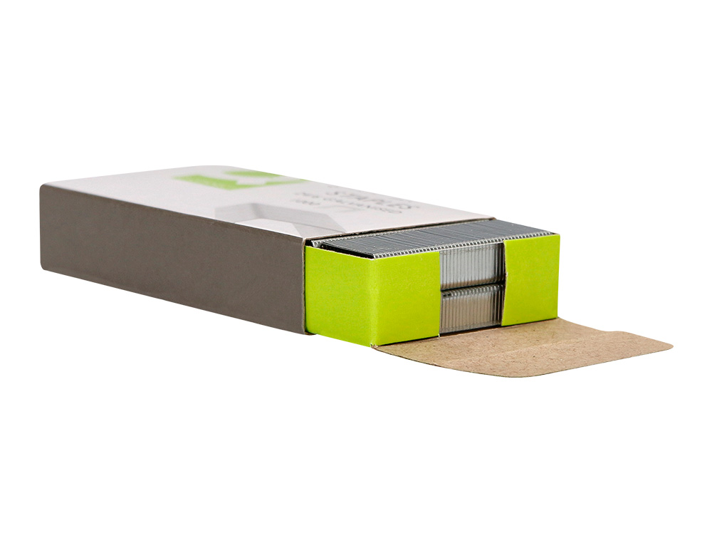GRAPAS Q-CONNECT Nº 22/6 24/6 GALVANIZADAS CAJA DE 1000 UNIDADES