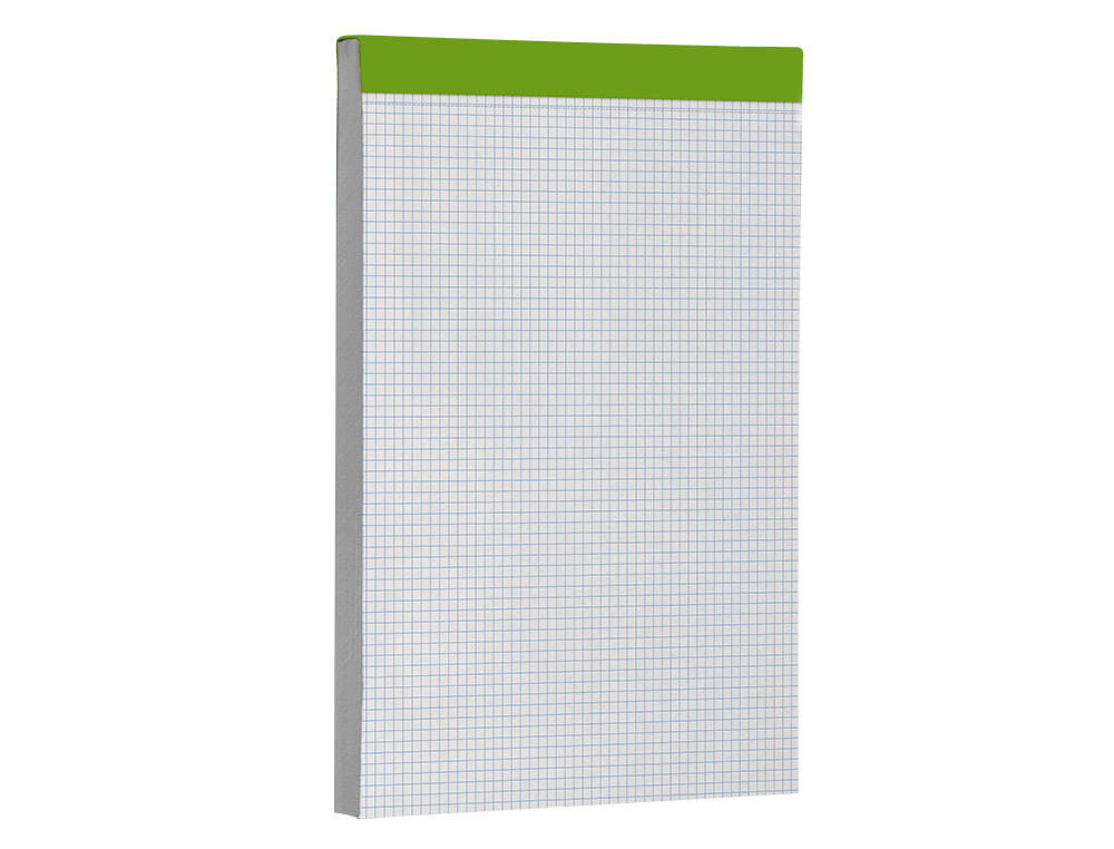 BLOC NOTAS LIDERPAPEL CUADRO 4 MM A4 80 HOJAS 60 G/M2 PERFORADO SIN TAPA
