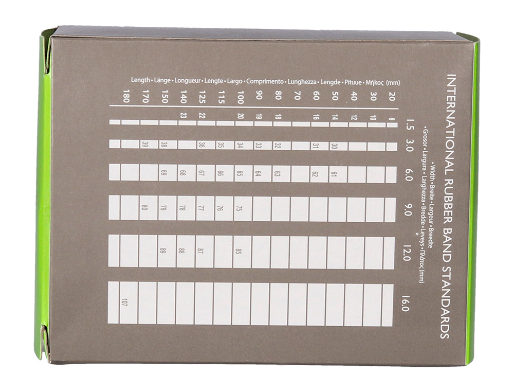 GOMILLAS ELASTICAS Q-CONNECT 100 GR NUMERO 33 90 X 3 MM