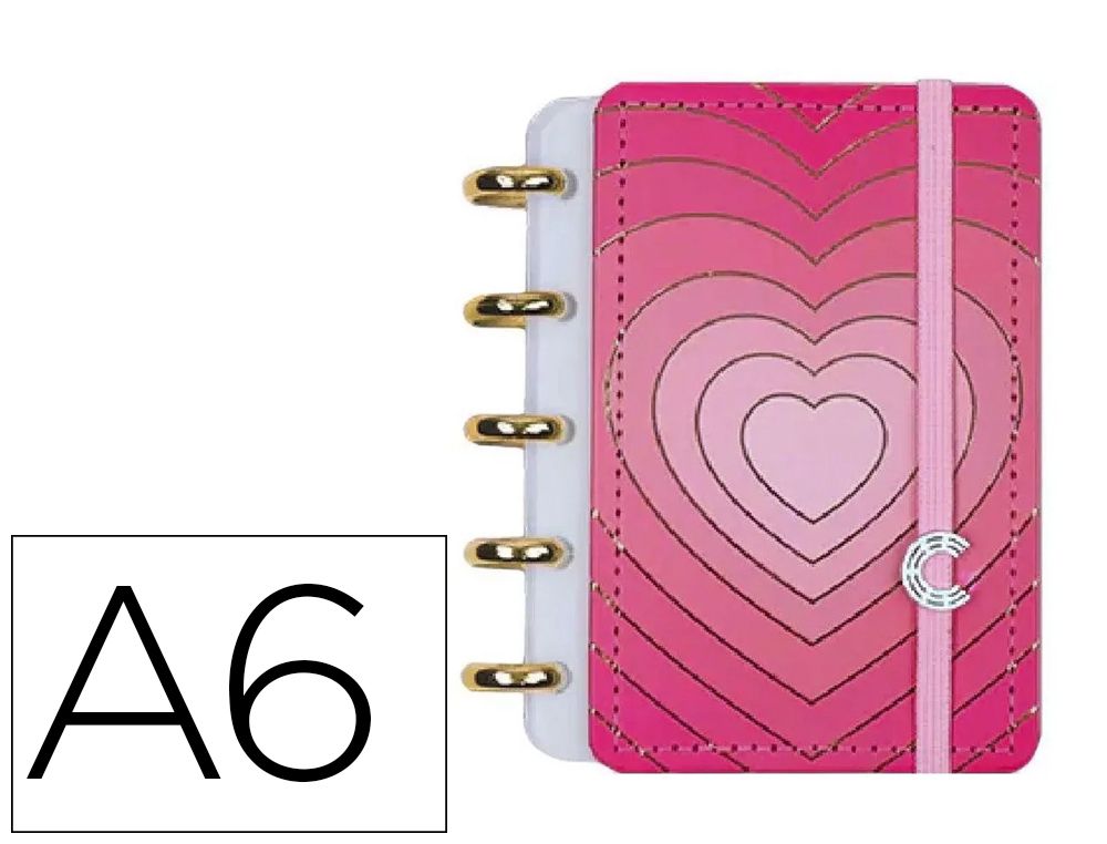 CUADERNO INTELIGENTE DIN A6 LOVELY GOLDEN LOVE 140X110 MM