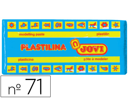PLASTILINA JOVI 71 AZUL CLARO -UNIDAD -TAMAO MEDIANO